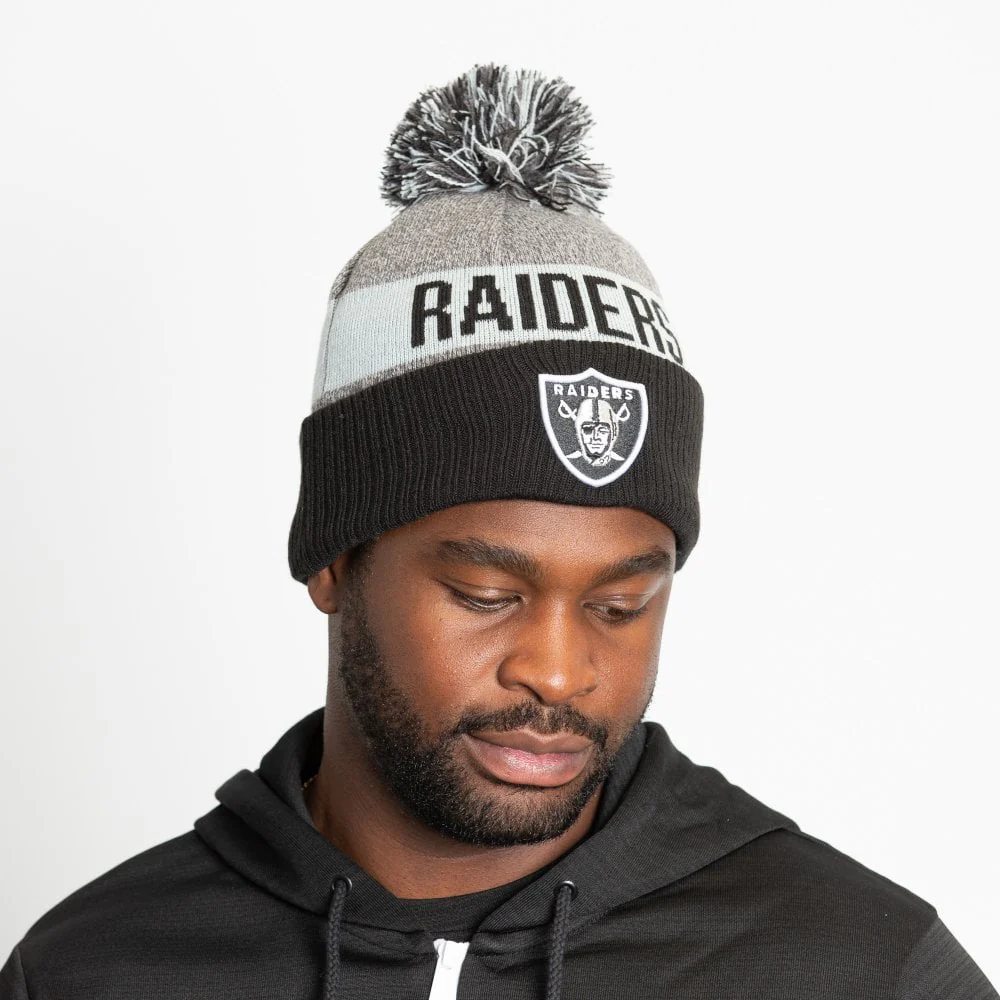 Las Vegas Raiders Colour Stripe Beanie Sport Knit - Image 3
