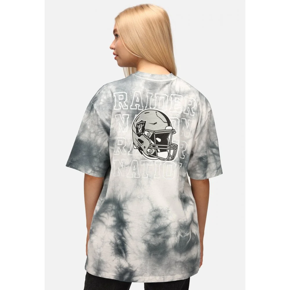 Las Vegas Raiders Relaxed Fit Tie Dye T-Shirt - Image 4